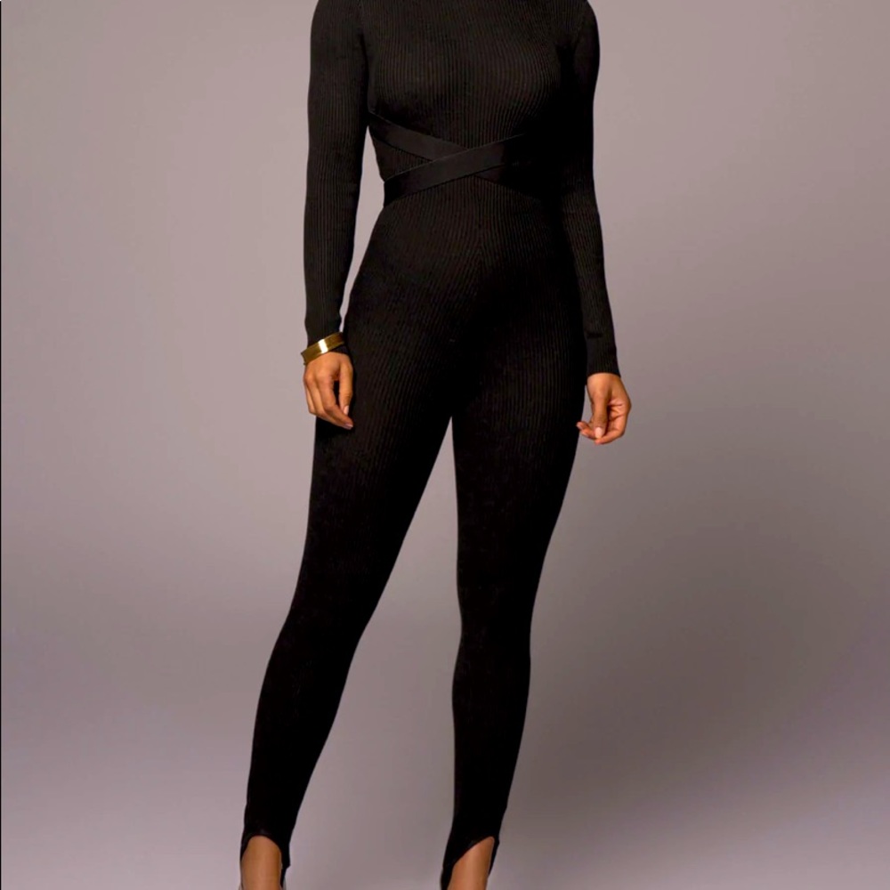 JLUXELABEL BLACK CHIARA JUMPSUIT